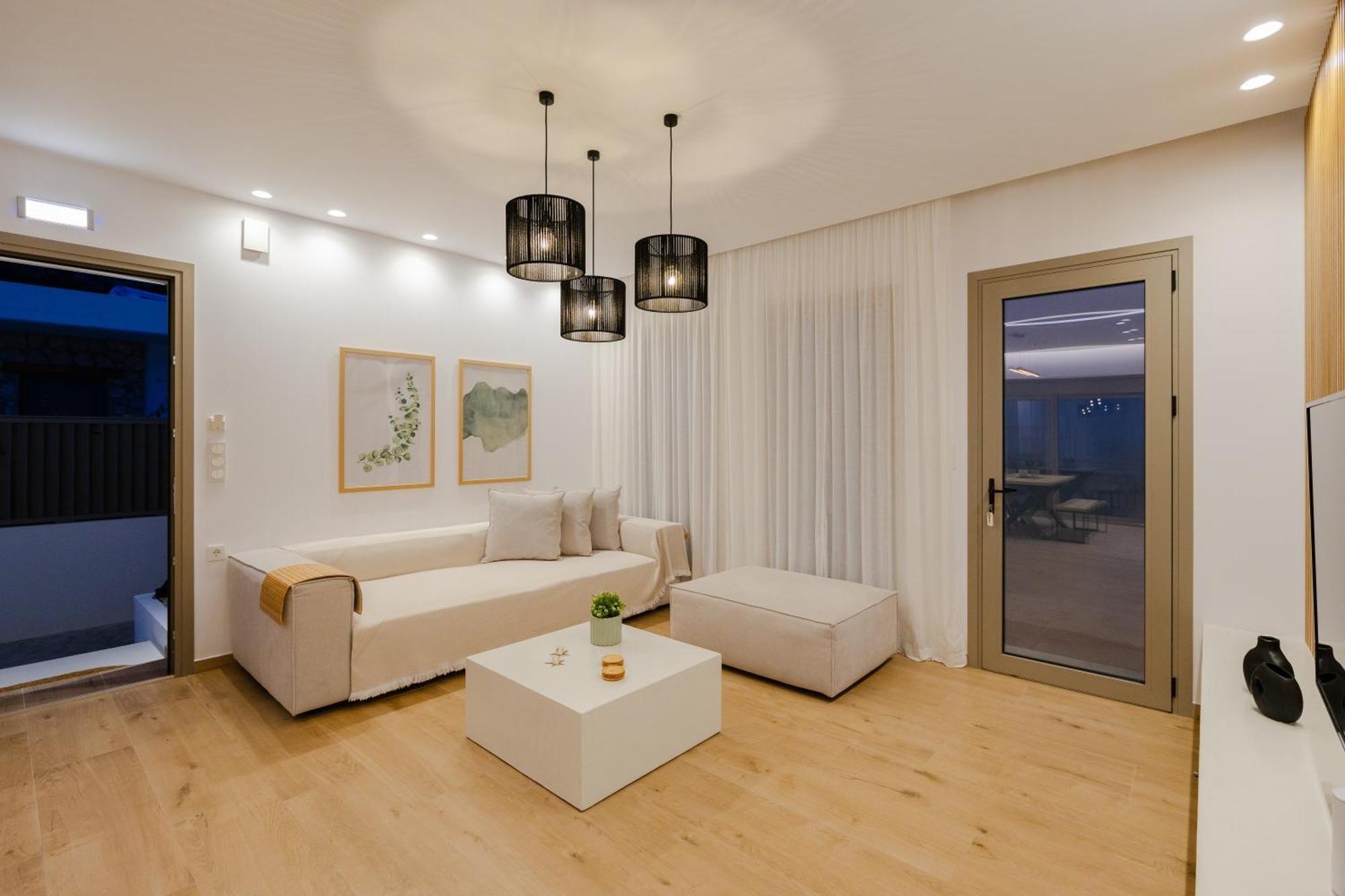 Ikia Seascape At Stegna Villa อาร์คานเยโลส ภายนอก รูปภาพ